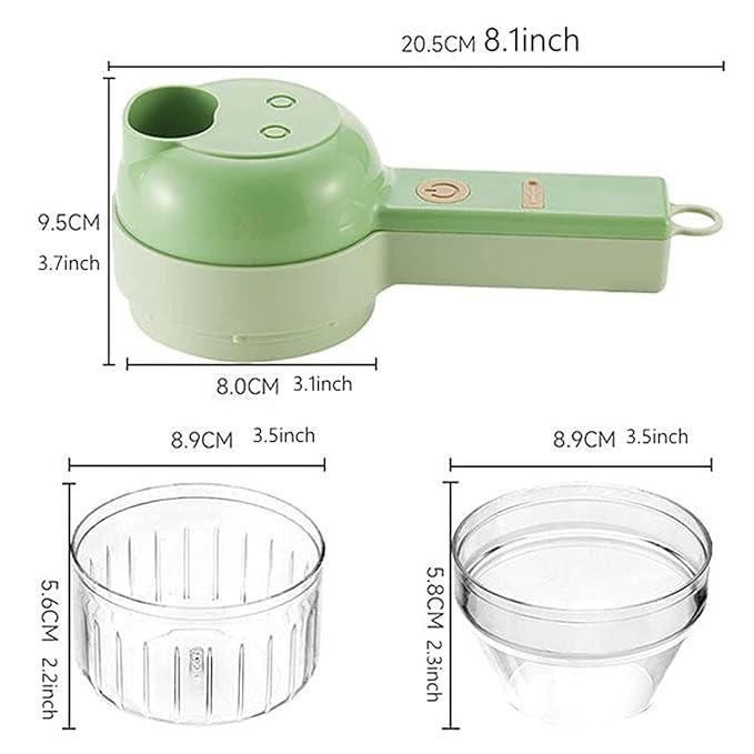 Portable 4-in-1 Food Chopper – The Ultimate Kitchen Gadget for Easy Cooking!.