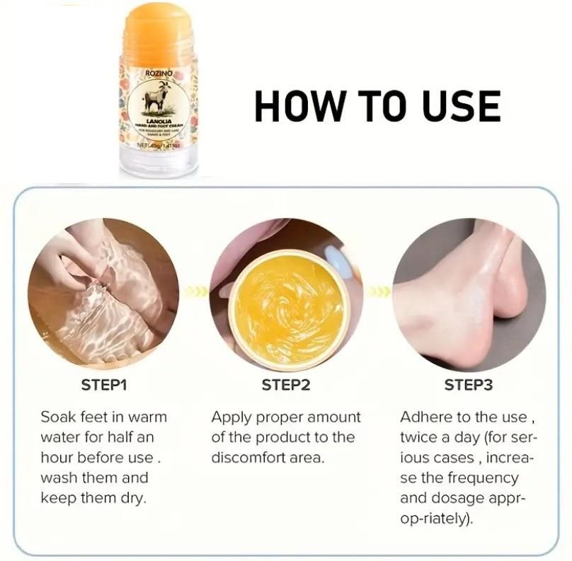 1. Smooth & Soft: Hand & Foot Roll-On for Dryness Relief – 40gm